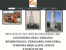 Tablet Screenshot of geotermiasrl.it